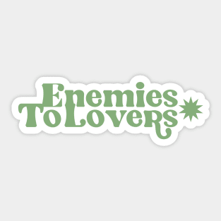 Enemies To Lovers Romance Reader Booktok Sticker
